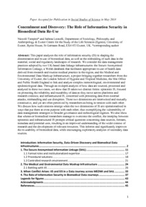 isolation Arbejdsgiver blok Concealment and Discovery: The Role of Information Security in Biomedical  Data Re-Use - PhilSci-Archive