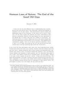 stabil Ret dygtige Humean Laws of Nature: The End of the Good Old Days - PhilSci-Archive